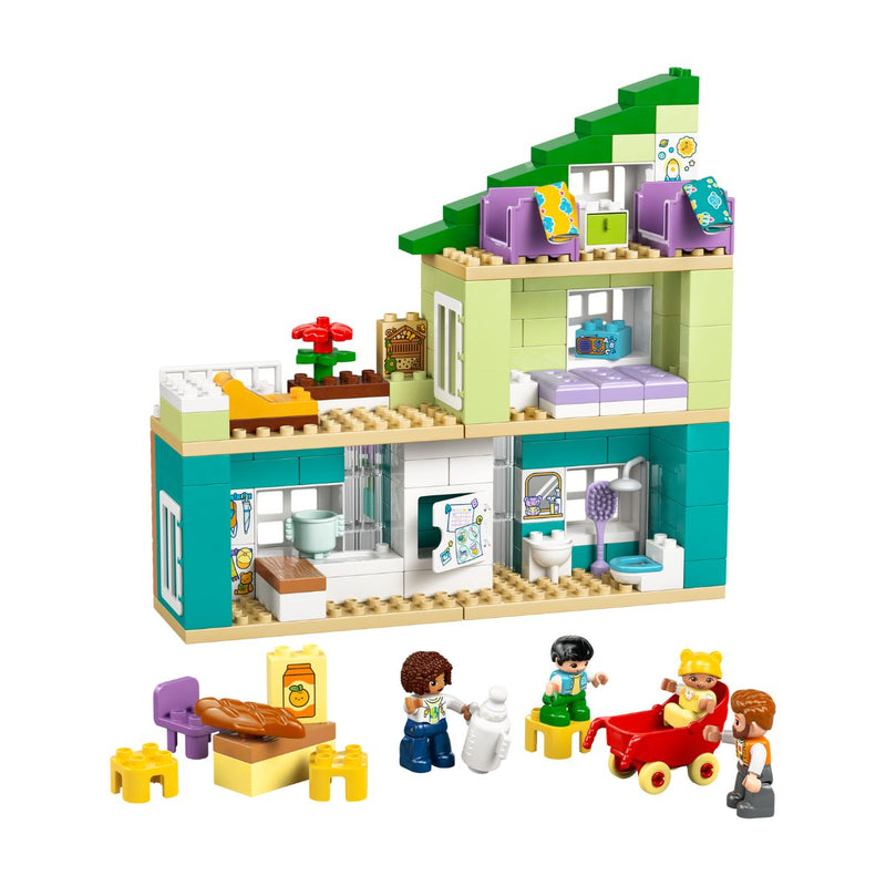 Đồ Chơi Lắp Ráp 3 Trong 1: Ngôi Nhà Hiện Đại Kèm Nhân Vật LEGO DUPLO 10470 (166 chi tiết) - ảnh 4