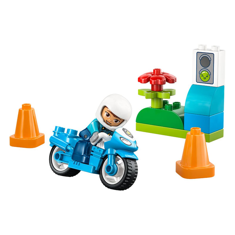 Đồ Chơi Lắp Ráp Xe Mô Tô Cảnh Sát Xanh Dương LEGO DUPLO 10471 (11 chi tiết) - ảnh 5