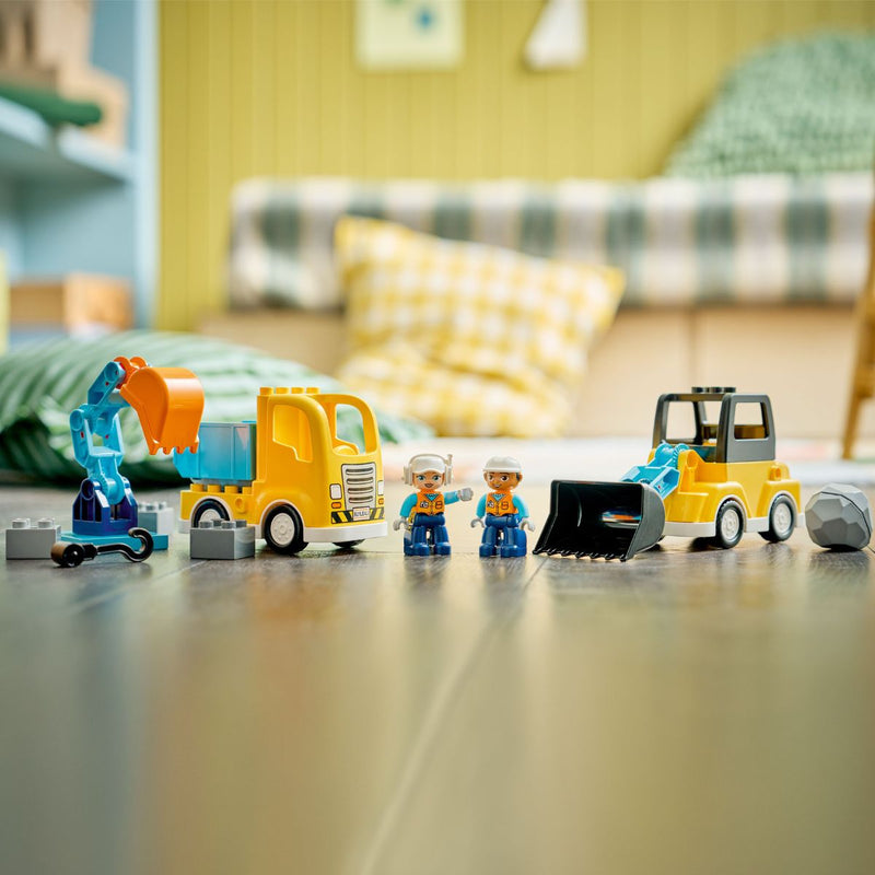 Đồ Chơi Lắp Ráp 3 Trong 1: Xe Công Trình LEGO DUPLO 10475 (22 chi tiết) - ảnh 6