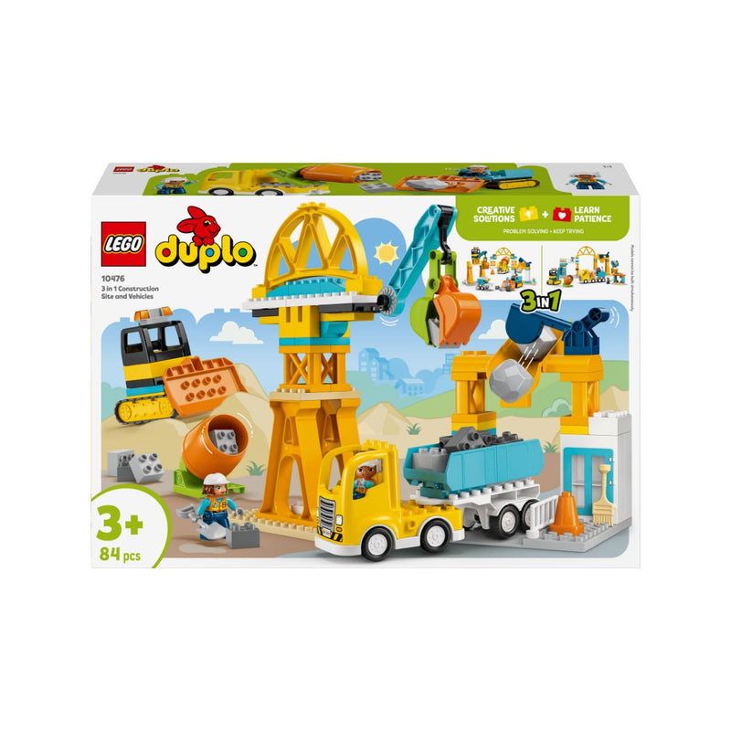 Đồ Chơi Lắp Ráp 3 Trong 1: Công Trường & Xe Công Trình LEGO DUPLO 10476 (84 chi tiết) - ảnh 2