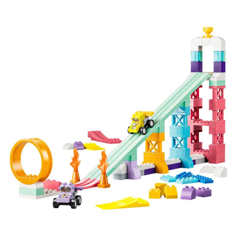 Đồ Chơi Lắp Ráp Bộ Đường Đua Với Phương Tiện 3 Trong 1 LEGO DUPLO 10478 (111 chi tiết) - ảnh 3