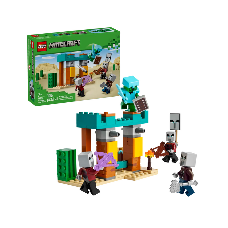 Đồ Chơi Lắp Ráp Đội Tuần Tra Sa Mạc Illager LEGO MINECRAFT 21267 (105 chi tiết)