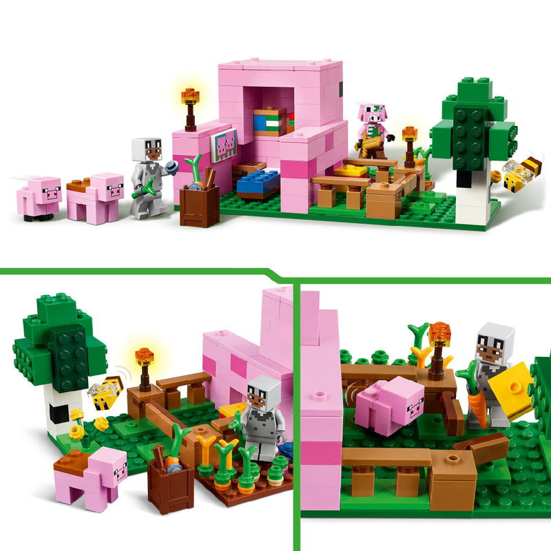 Đồ Chơi Lắp Ráp Ngôi Nhà Của Những Chú Heo Con LEGO MINECRAFT 21268 (238 chi tiết) - ảnh 4