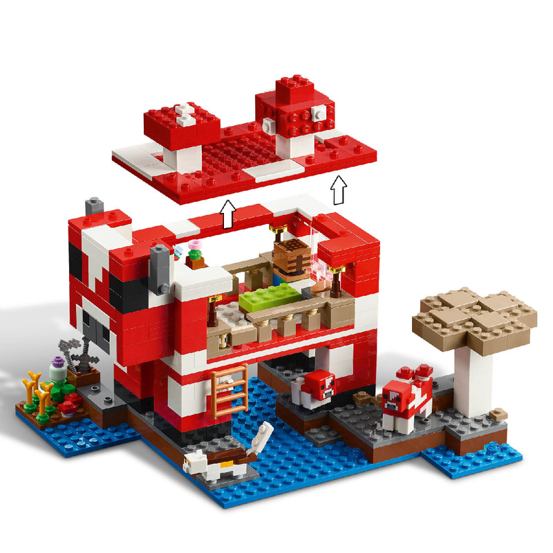 Đồ Chơi Lắp Ráp Ngôi Nhà Của Những Chú Bò Nấm LEGO MINECRAFT 21270 (500 chi tiết) - ảnh 5