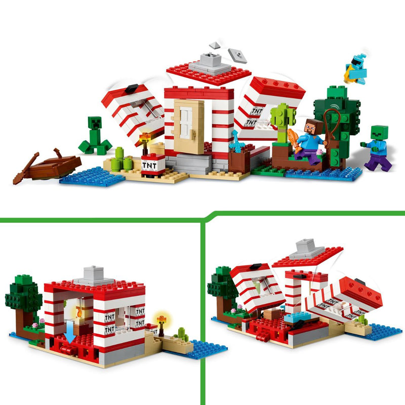 Đồ Chơi Lắp Ráp Pháo Đài TNT Trong Rừng LEGO MINECRAFT 21275 (287 chi tiết) - ảnh 4