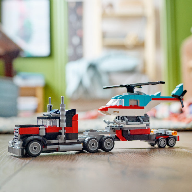 Đồ chơi lắp ráp Xe tải vận chuyển trực thăng LEGO CREATOR 31146 (270 chi tiết) - ảnh 6