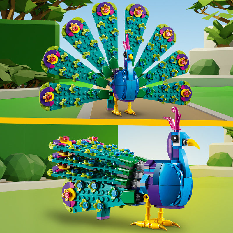 Đồ chơi lắp ráp Mô hình Chim công sặc sỡ LEGO CREATOR 31157 (355 chi tiết) - ảnh 6