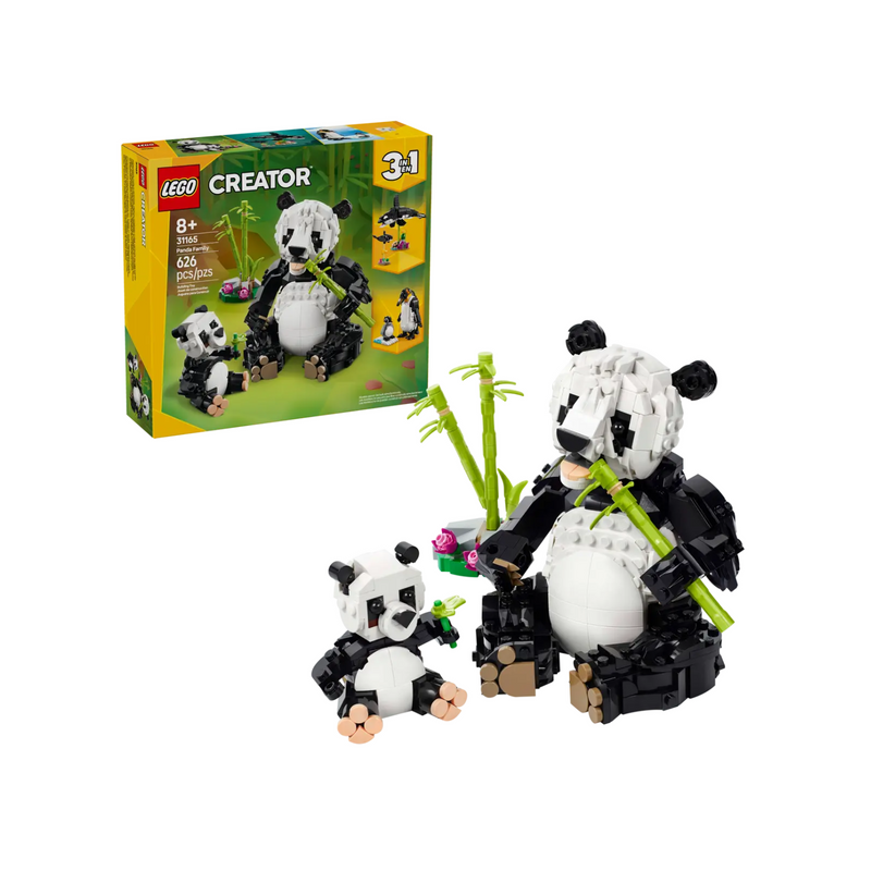 Đồ Chơi Lắp Ráp Động Vật Hoang Dã: Gia Đình Gấu Trúc LEGO CREATOR 31165 (626 chi tiết) - ảnh 2