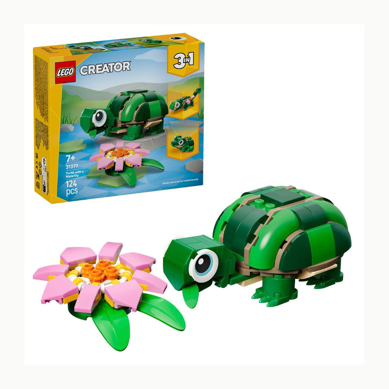 Đồ chơi lắp ráp Rùa Đáng Yêu và Hoa Ly LEGO CREATOR 31377 (124 chi tiết)