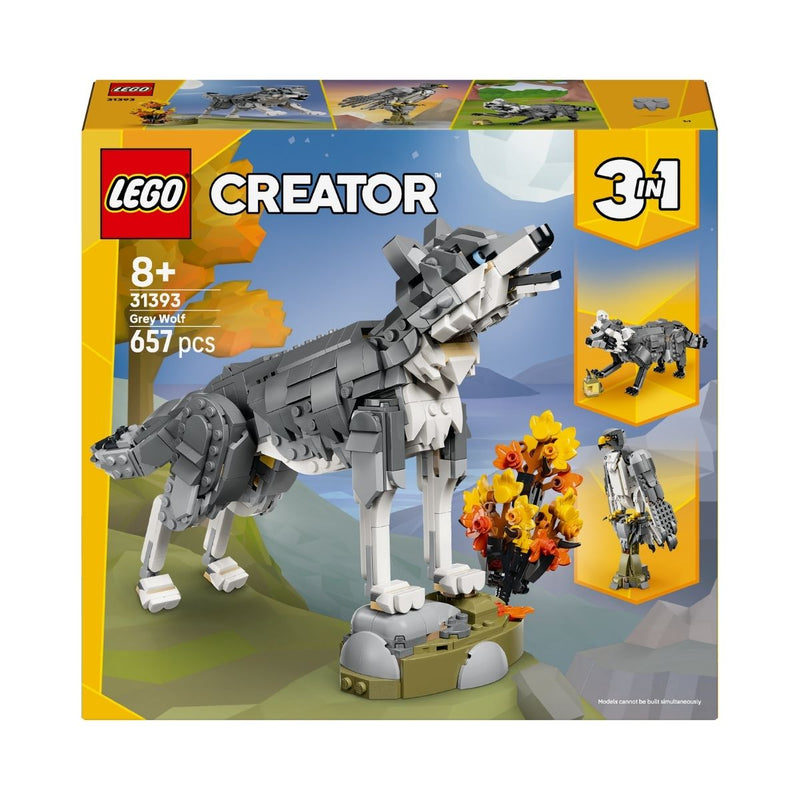 Đồ Chơi Lắp Ráp Động Vật Rừng Xanh: Sói Xám LEGO CREATOR 31393 (657 chi tiết) - ảnh 2