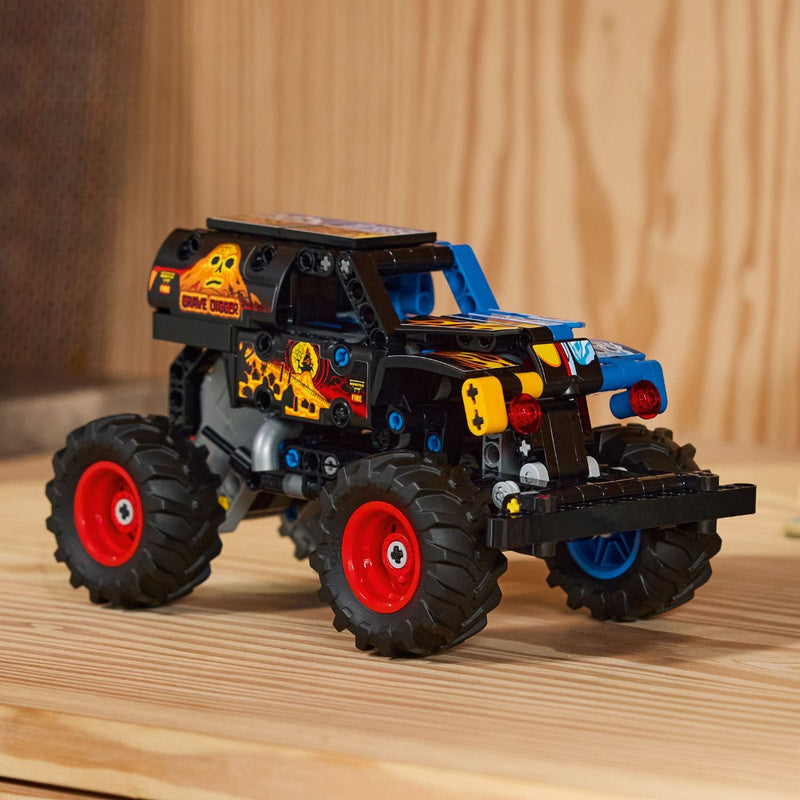 Đồ Chơi Lắp Ráp Monster Jam™ Grave Digger™ Lửa Và Băng LEGO TECHNIC 42219 - ảnh 5