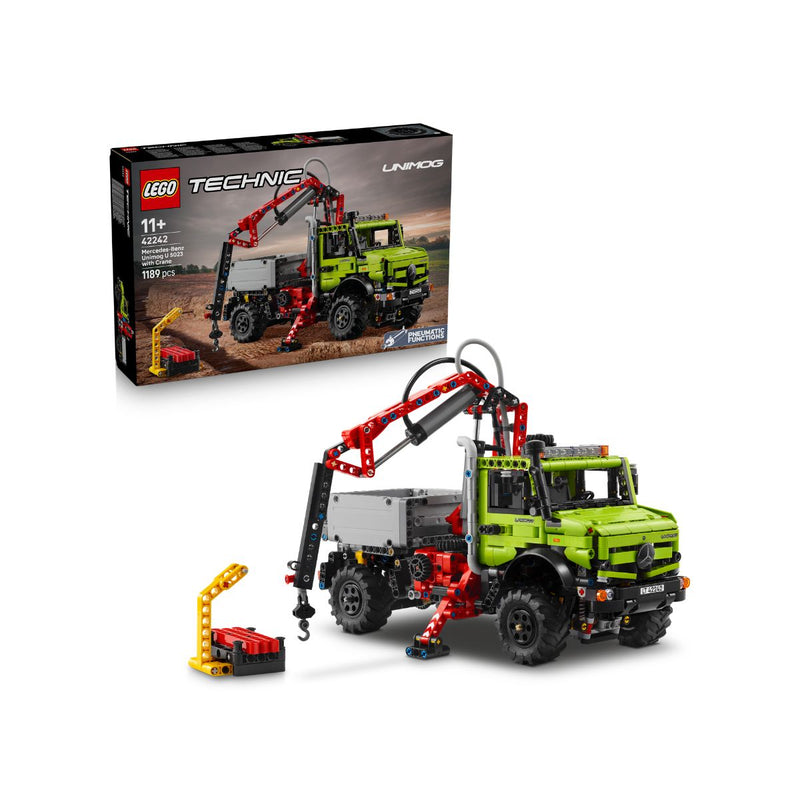 Đồ Chơi Lắp Ráp Xe Mercedes-Benz Unimog U 5023 Kèm Cẩu LEGO TECHNIC 42242 (1189 chi tiết)