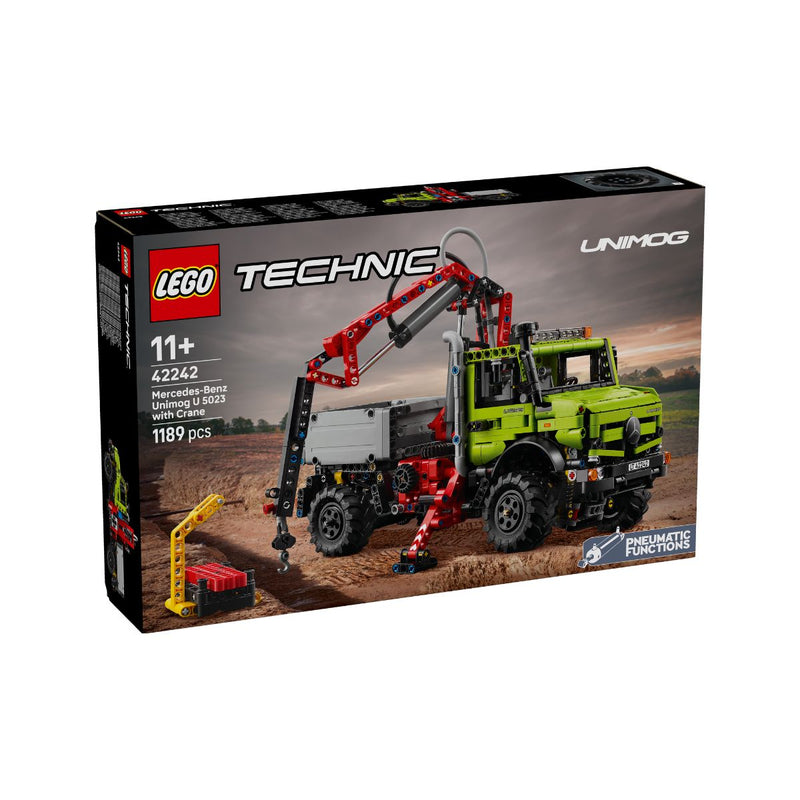 Đồ Chơi Lắp Ráp Xe Mercedes-Benz Unimog U 5023 Kèm Cẩu LEGO TECHNIC 42242 (1189 chi tiết) - ảnh 4