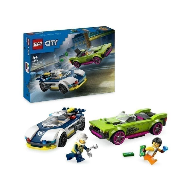 Đồ chơi lắp ráp Xe cảnh sát truy đuổi tội phạm LEGO CITY 60415 (213 chi tiết)