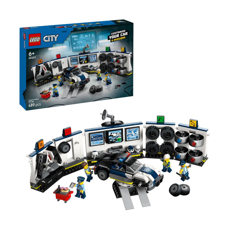 Đồ Chơi Lắp Ráp Garage Xe Cảnh Sát LEGO CITY 60457 (489 chi tiết)