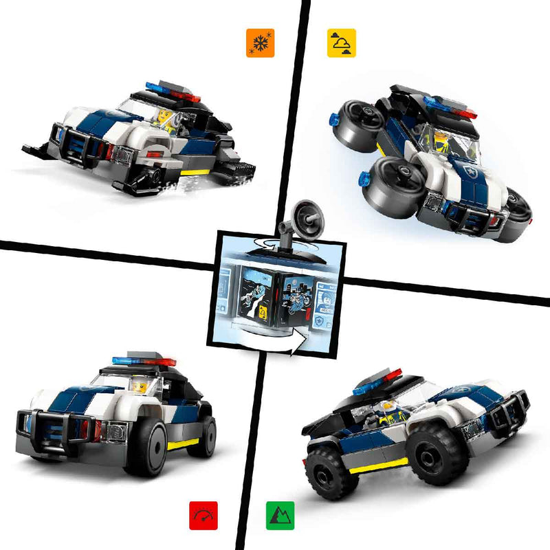 Đồ Chơi Lắp Ráp Garage Xe Cảnh Sát LEGO CITY 60457 (489 chi tiết) - ảnh 4