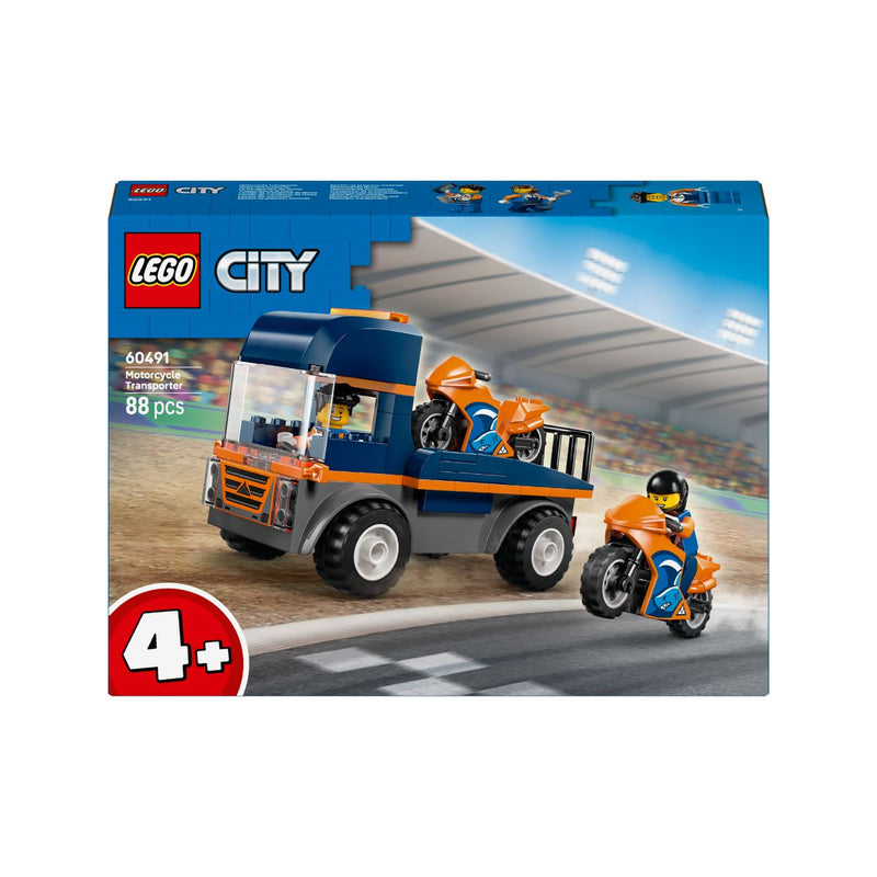 Đồ Chơi Lắp Ráp Xe Vận Chuyển Mô Tô Chuyên Dụng LEGO CITY 60491 (88 chi tiết) - ảnh 2