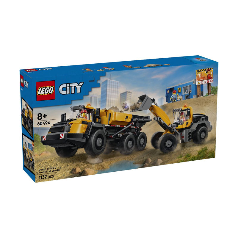 Đồ Chơi Lắp Ráp Phương Tiện Công Trình: Xe Ben Và Xe Xúc Lật LEGO CITY 60494 (1132 chi tiết) - ảnh 2