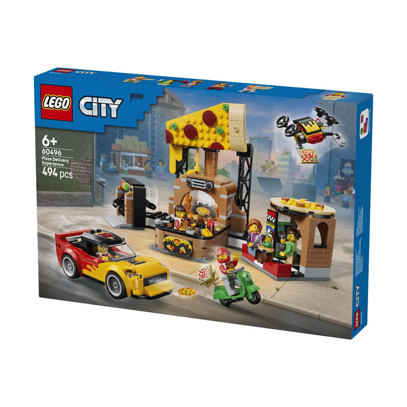 Đồ Chơi Lắp Ráp Quầy Bán Và Bộ Phương Tiện Giao Bánh Pizza LEGO CITY 60496 (494 chi tiết) - ảnh 4