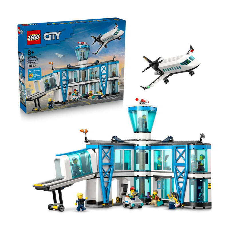 Đồ Chơi Lắp Ráp Sân Bay Và Máy Bay LEGO CITY 60502 (887 chi tiết)