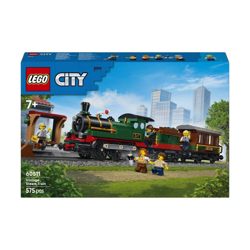 Đồ Chơi Lắp Ráp Tàu Hỏa Hơi Nước Cổ Điển LEGO CITY 60511 (575 chi tiết) - ảnh 5