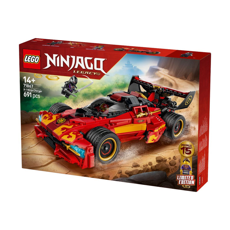 Đồ Chơi Lắp Ráp Siêu Xe X-1 Ninja Charger - Kỷ Niệm 15 Năm LEGO NINJAGO 71867 (691 chi tiết) - ảnh 4
