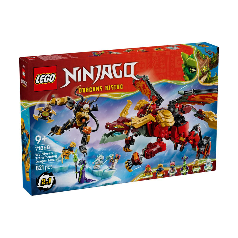 Đồ Chơi Lắp Ráp Chiến Giáp Rồng Biến Hình Của Wyldfyre LEGO NINJAGO 71868 (821 chi tiết) - ảnh 3