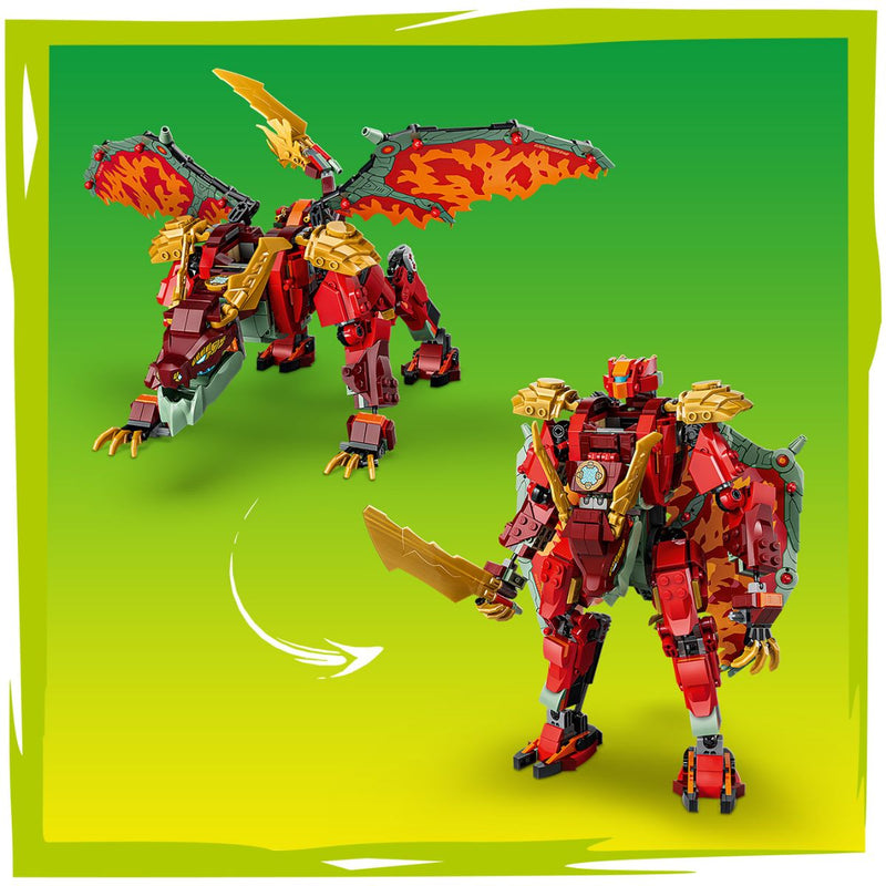 Đồ Chơi Lắp Ráp Chiến Giáp Rồng Biến Hình Của Wyldfyre LEGO NINJAGO 71868 (821 chi tiết) - ảnh 6