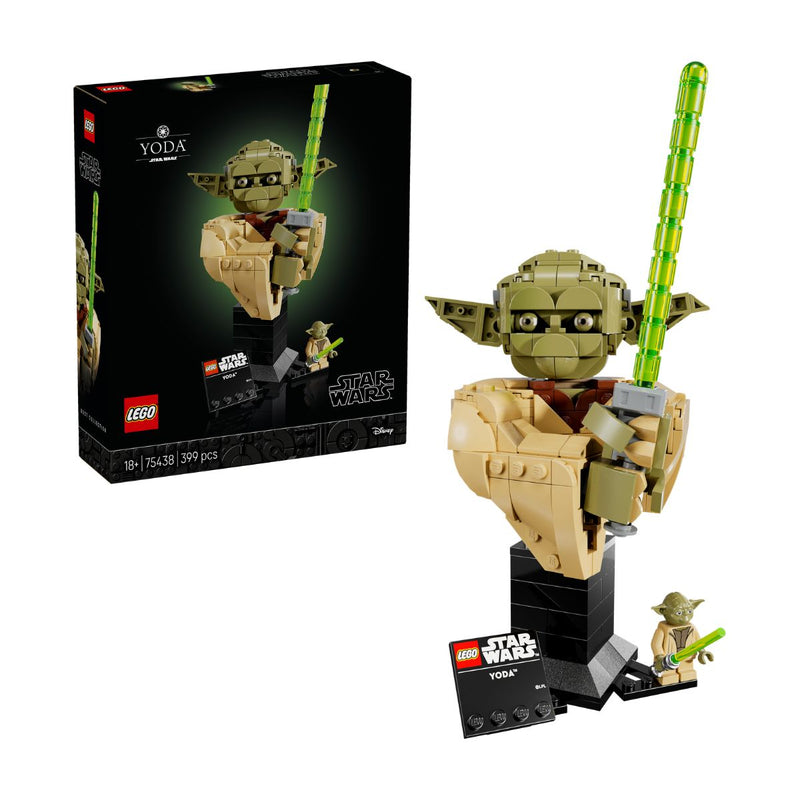 Đồ Chơi Lắp Ráp Tượng Bán Thân Yoda LEGO STAR WARS 75438 (399 Chi Tiết)
