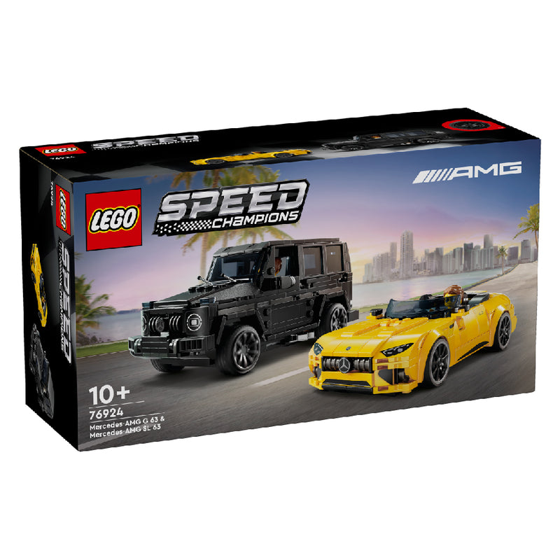 Đồ Chơi Lắp Ráp Siêu Xe Mercedes Amg Gt Roadster 2024 & Amg G63 LEGO SPEED CHAMPIONS 76924 (808 chi tiết) - ảnh 2