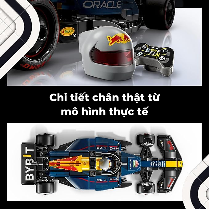 Xe Đua Oracle Red Bull RB20 F1 LEGO SPEED CHAMPIONS 77243 (251 chi tiết) - ảnh 3