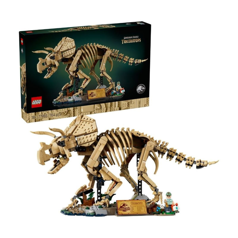 Đồ Chơi Lắp Ráp Hóa Thạch Khủng Long Triceratops LEGO JURASSIC 77985 (1154 chi tiết)